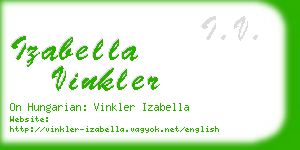 izabella vinkler business card